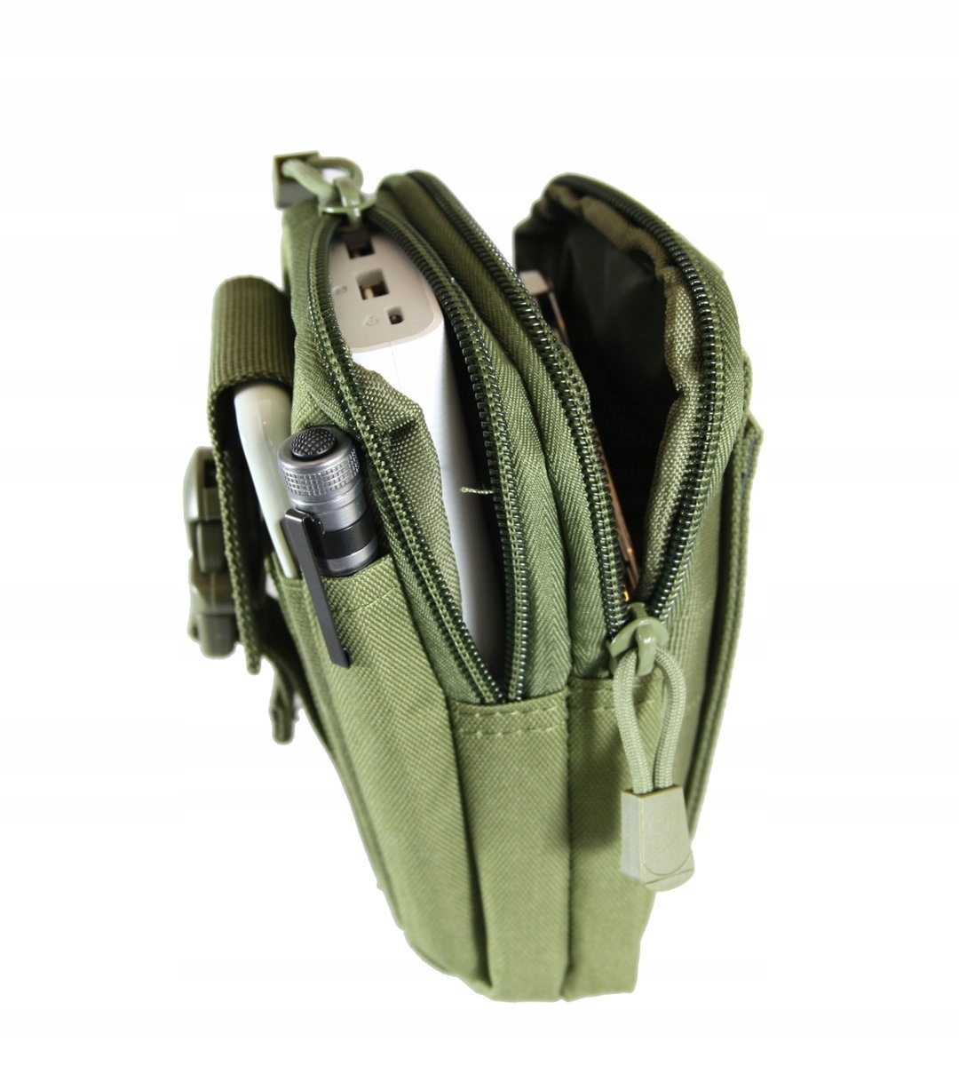 ORGANIZER SASZETKA NERKA WOJSKOWA BIODRÓWKA NA PAS Wzór dominujący bez wzoru