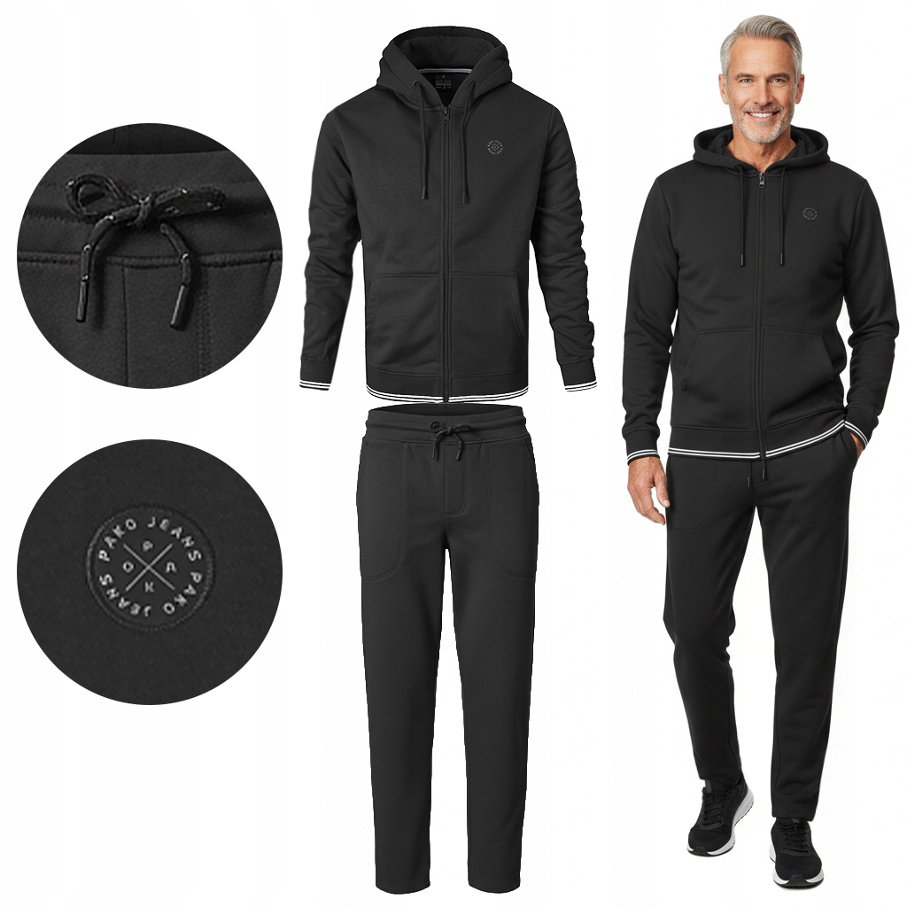 Teplákovka Pánský Komplet XL Bavlněná mikina s kapucí a zateplené kalhoty