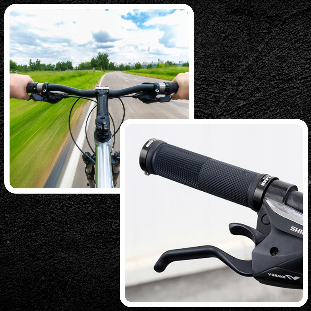 CHWYTY GRIPY ROWEROWE RĄCZKI KIEROWNICY 2 OBEJMY Kod producenta CHWYTY ROWEROWE CZARNE