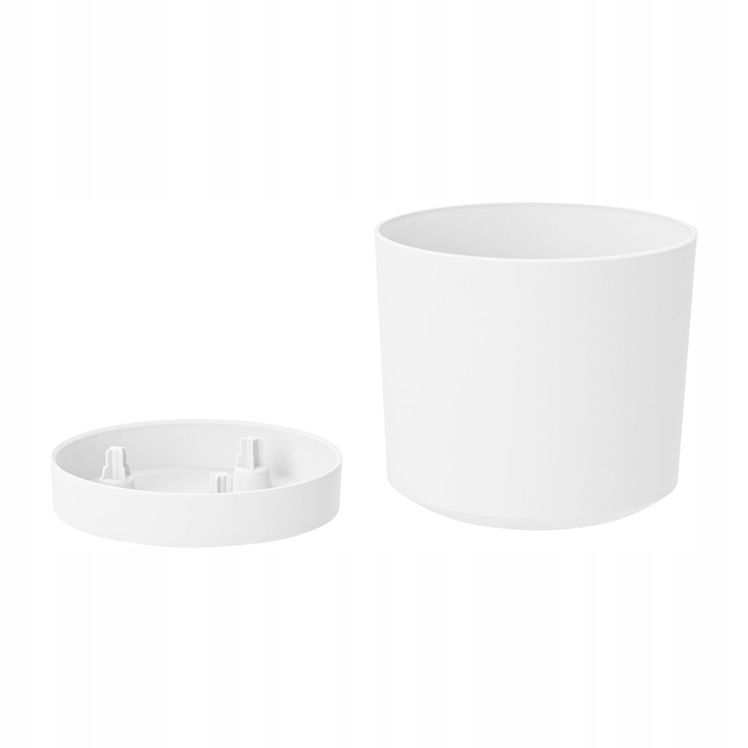 DONICZKA Z PODSTAWKĄ TUBO 15 CM BIAŁA PLASTIKOWA Kod producenta DPOP150-S449