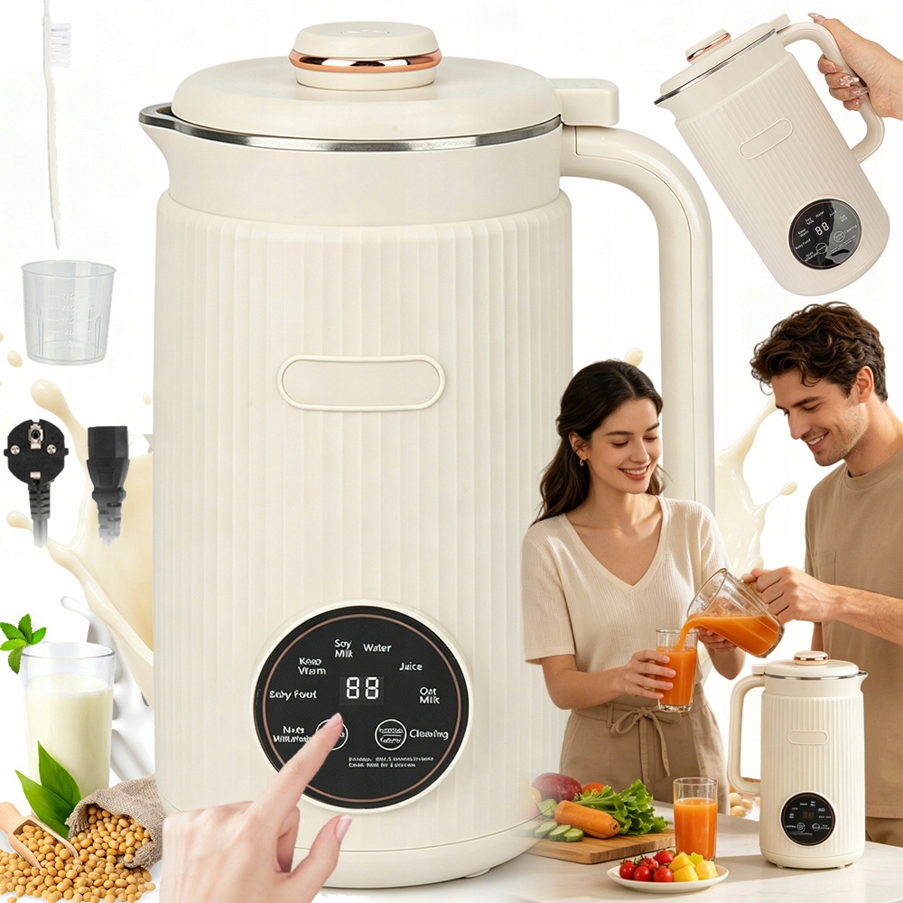 Automatický Mixér Časomat 1200 ML 8 Programů Ohřívá Ořechy Do Sóji