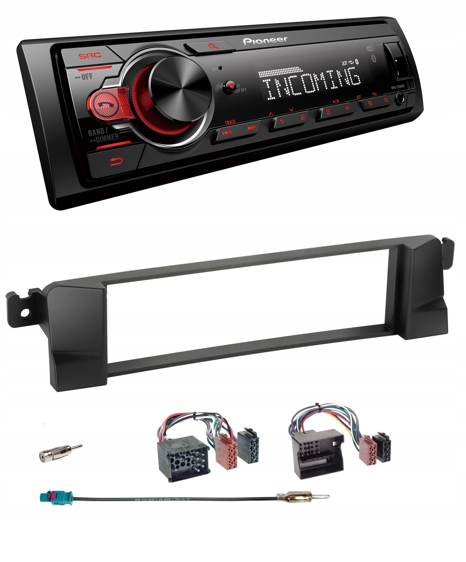 Pioneer MVH-330DAB Bluetooth autorádio Usb Pro Bmw 3 E46