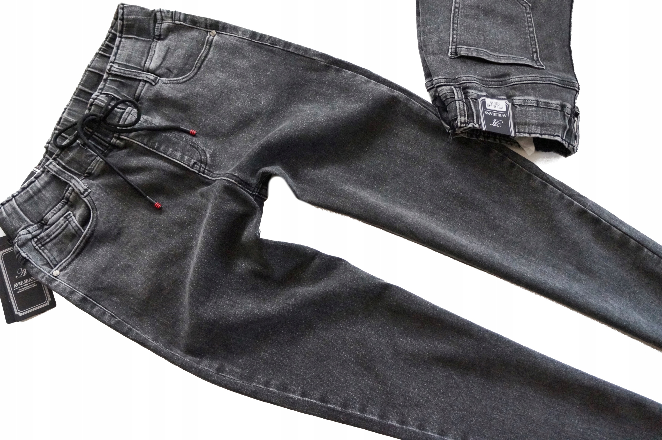 tujkama_AVIE брюки джинсы на резине / резинка завязанная Марк другой бренд