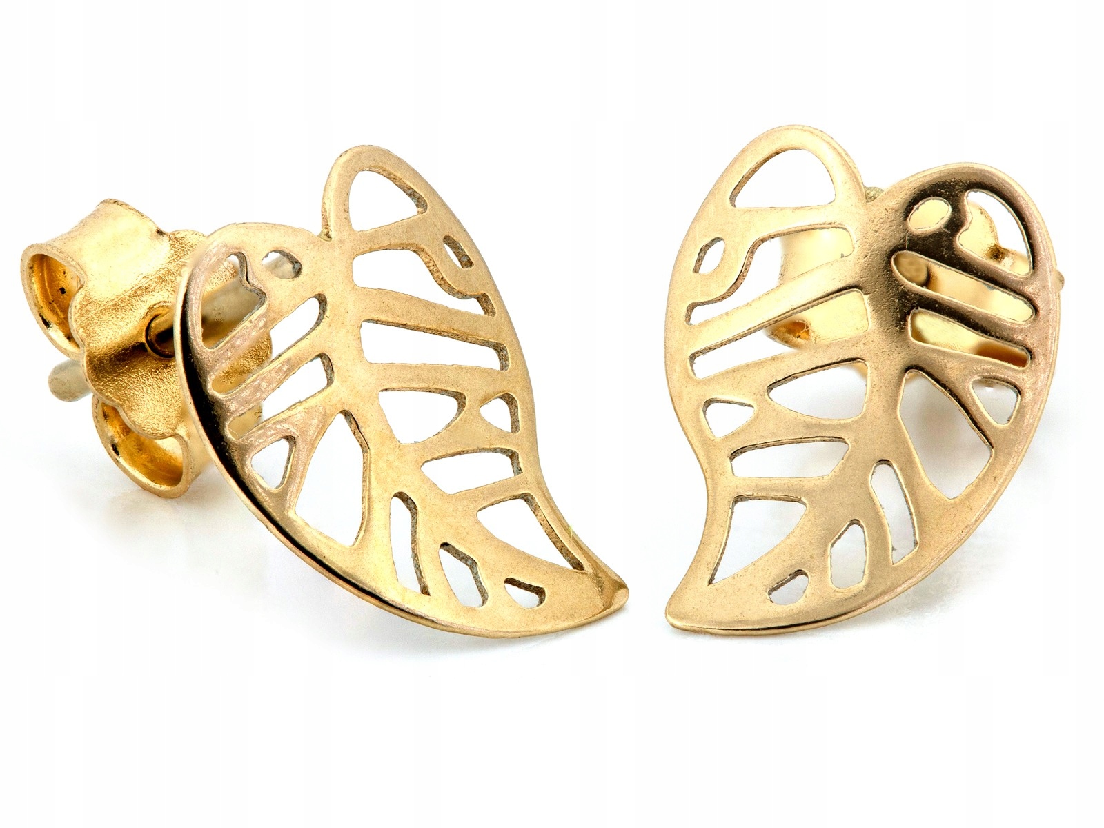 Dámské zlaté náušnice 585 listy 0.84g, moderní od klenotníka pro 14letou maminku