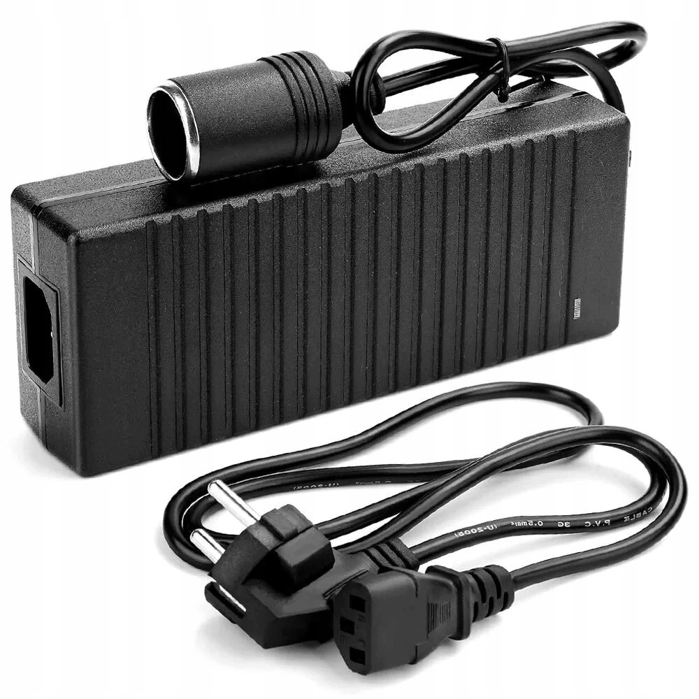 Adapter Napięcia 230V 12V Gniazdo Zapalniczki Samochodowej Konwerter Napięc
