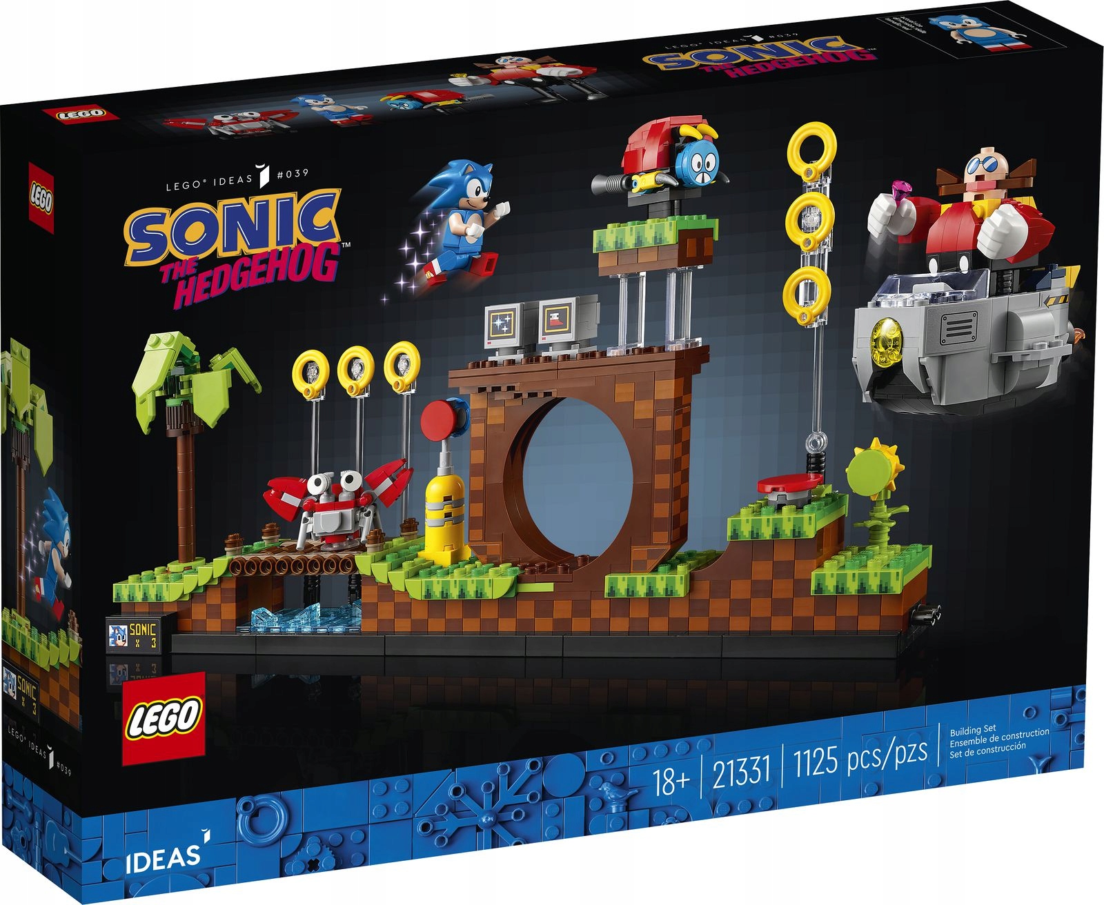Lego Ideas 21331 Sonic The Hedgehog Zóna Zeleného kopce