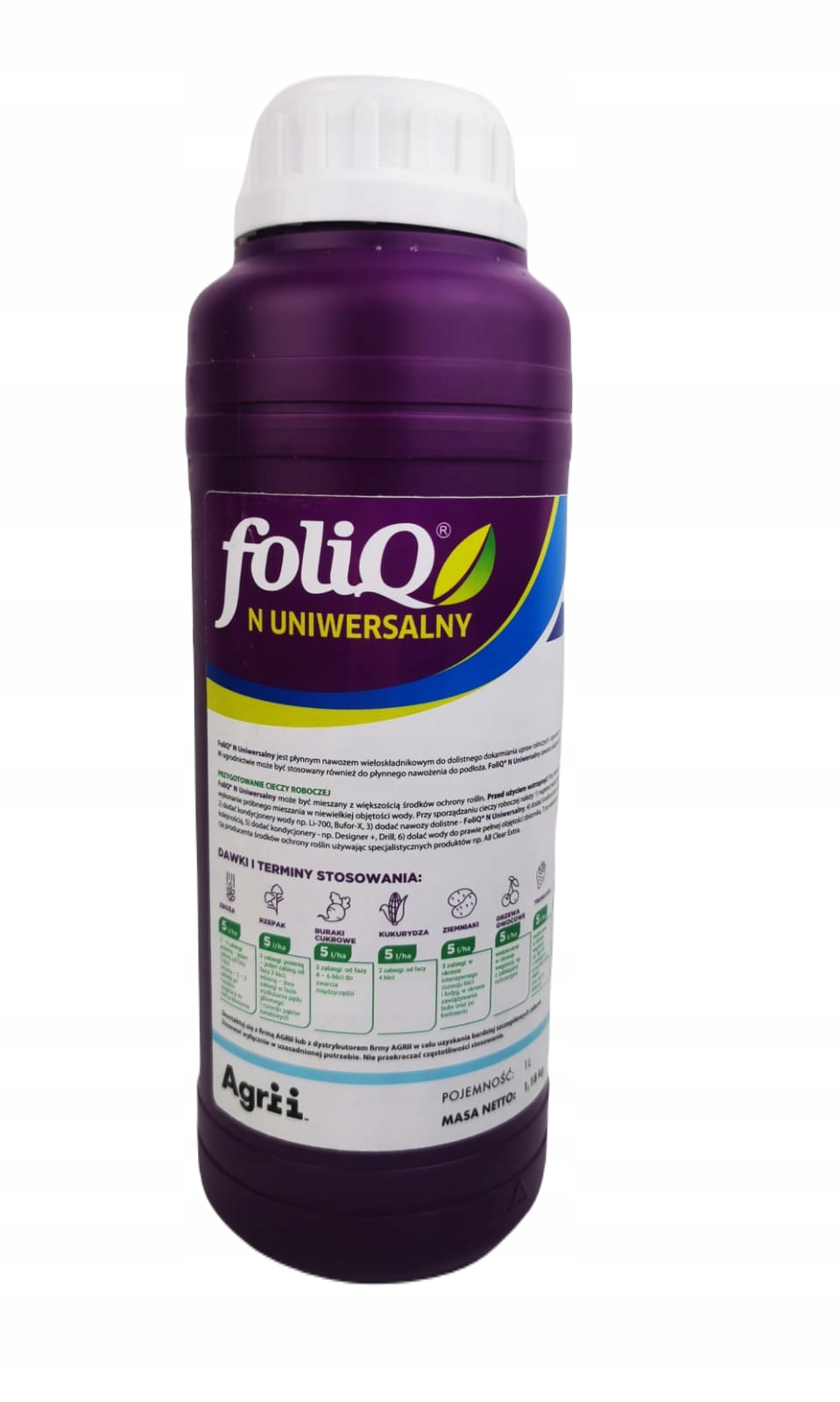 

Foliq N uniwersalny nawóz Npk 1l