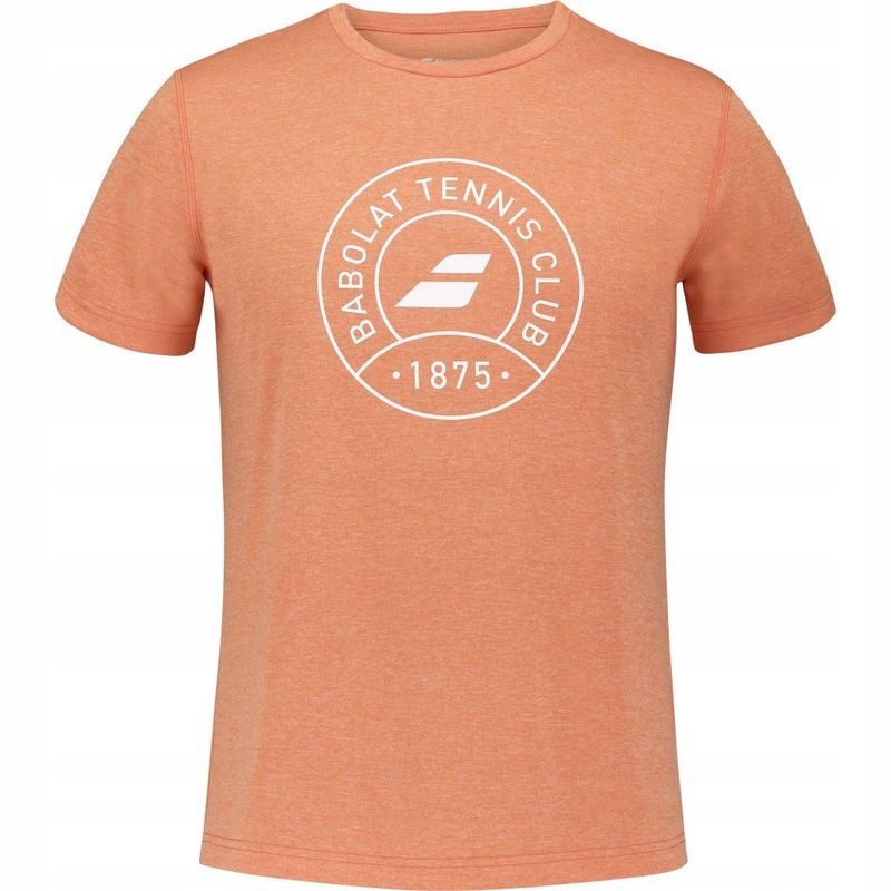 Pánské Tenisové Tričko Babolat Exercise Graphic Tee Men Vibrant Orange M