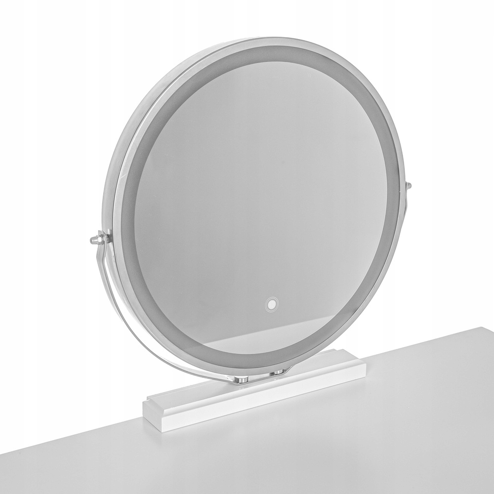 СУЧАСНИЙ КОСМЕТИЧНИЙ СТОЛИК З ДЗЕРКАЛОМ LED Висота меблів 123 см