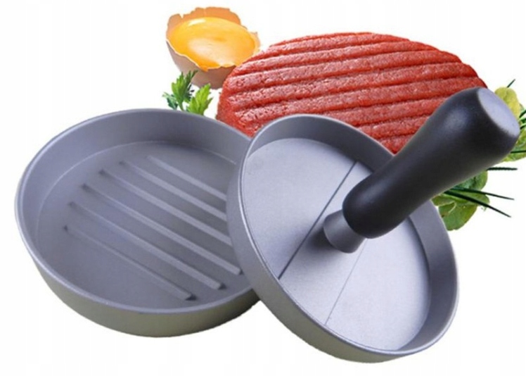 PRASKA FORMA METALOWA DO BURGERÓW KOTLETÓW HAMBURGER GRILL