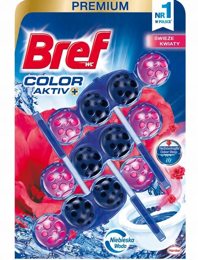 

Bref Color Active Zawieszka Do Wc Kwiatowa 3X50g