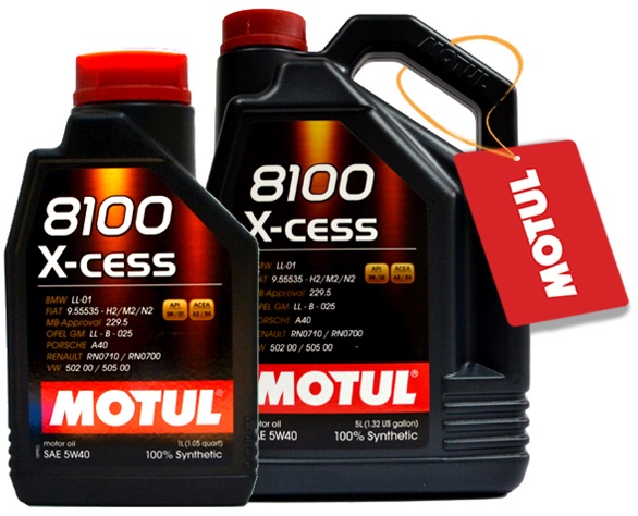 

Motul 8100 X-cess 5W40 6L (5+1)