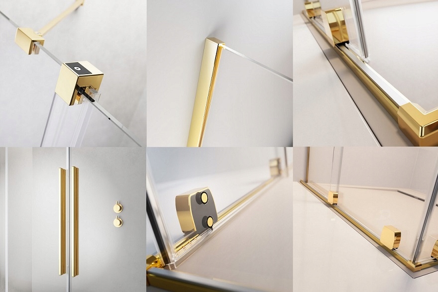 Drzwi RADAWAY Furo Gold DWJ 130 PRAWE przejrz Wysokość produktu 200 cm