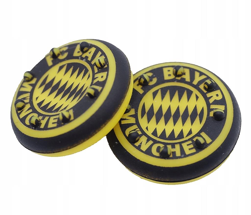 2x Nakładki Gumki Silikonowe Fifa Piłka Fc Bayern Munchen Żółte PS4 PS5