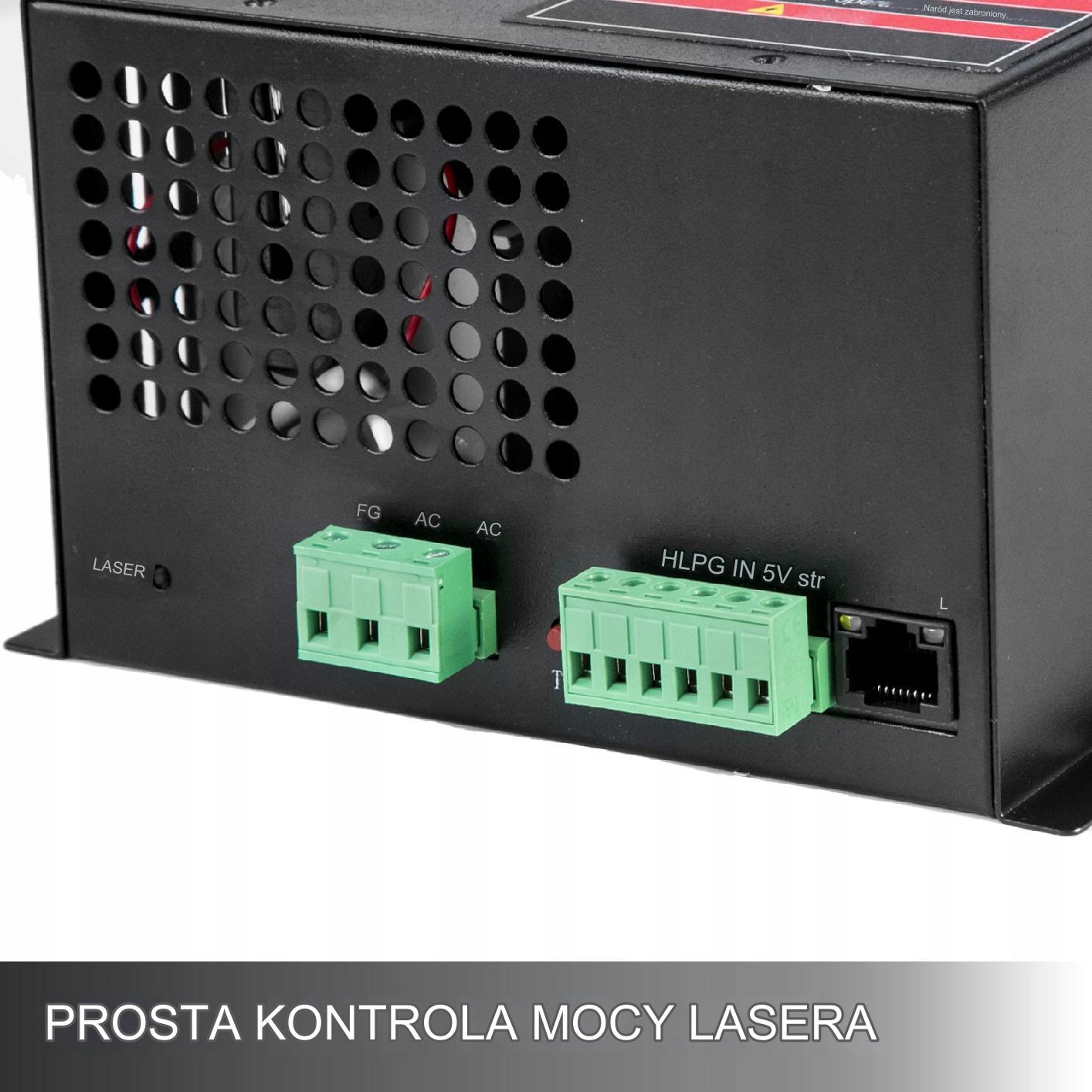 Zasilacz do tuby plotera laserowego CO2 100W Marka Vevor