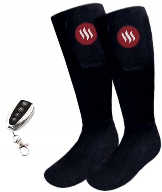 Ogrzewane skarpety z pilotem czarne Glovii GQ2 41-46