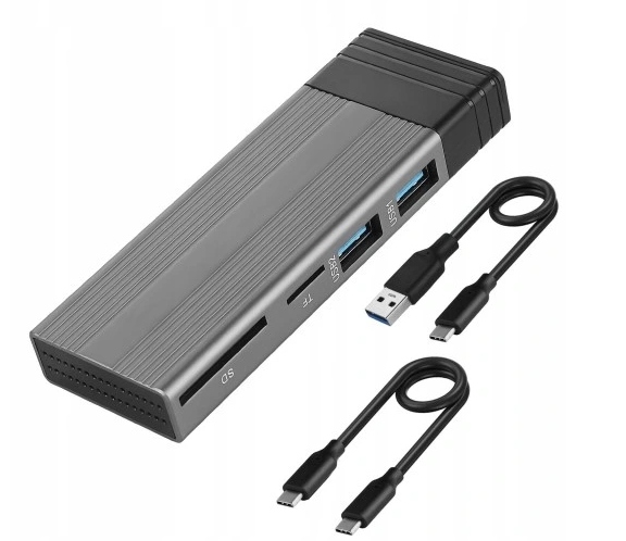 Obudowa Dysku M.2 NVME SSD 2w1 funkcja HUB USB3.1