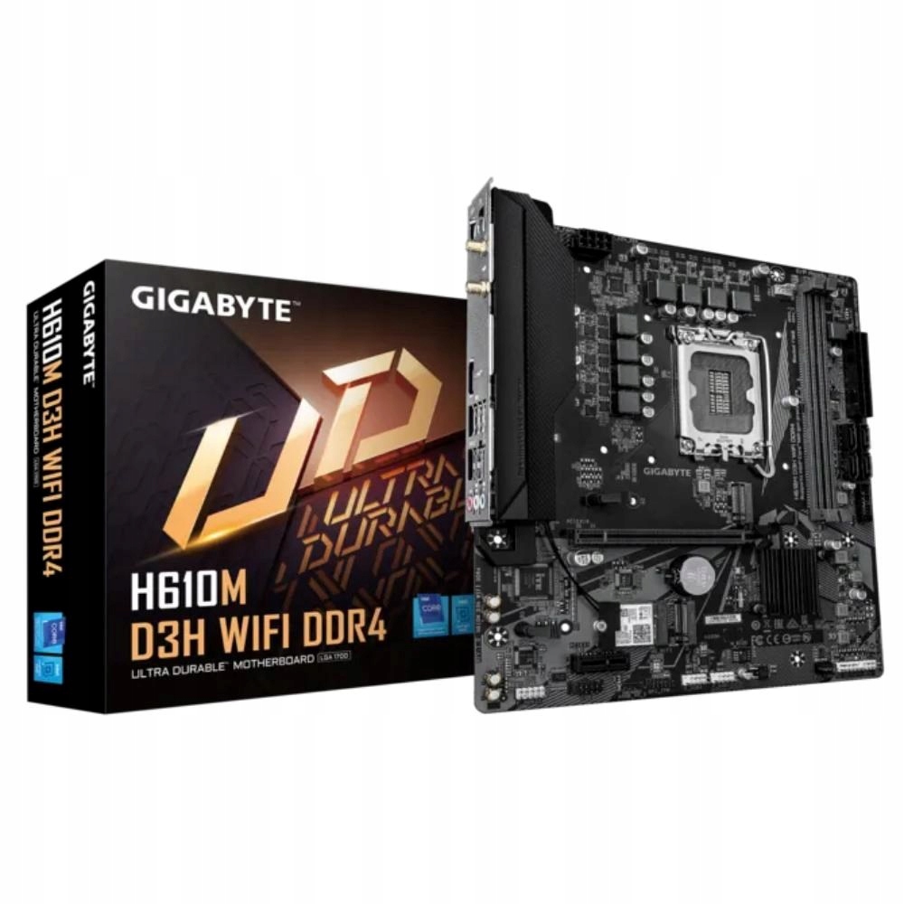 Gigabyte Mb Sc LGA1700 H610M D3H Wifi DDR4, Intel H610, 2xDDR4, 1xHDMI,…