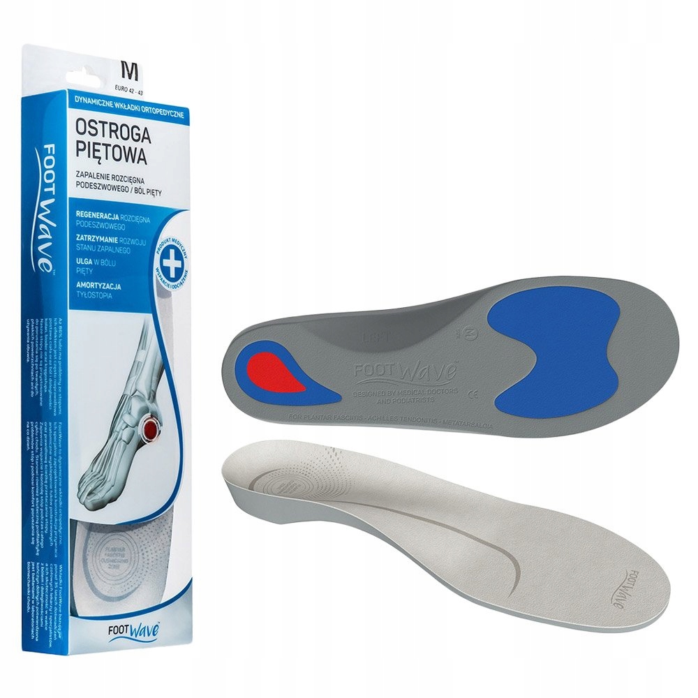Ortopedické vložky na patní ostruhu vložky do bot FootWave XL 46-48