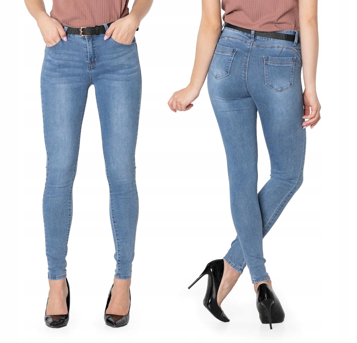 

Spodnie Jeansy Rurki Push-Up Damskie Y7274 r 70 cm