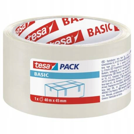 

Tesa Taśma pakowa Basic transparent 45/40 58574