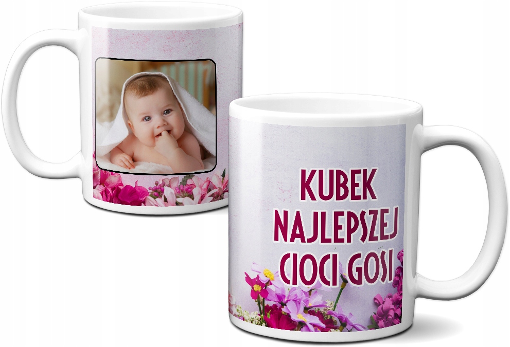 FOTO KUBEK CHRZEST PODZIĘKOWANIE DLA CHRZESTNYCH