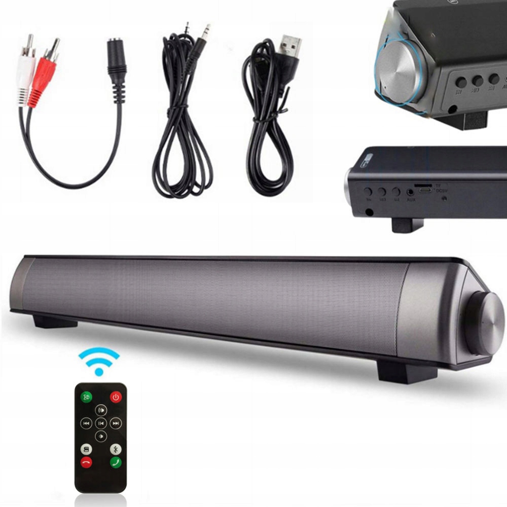 Herní Soundbar K Počítači Mini Jack 3,5 MM Aux Rca Usb Tf