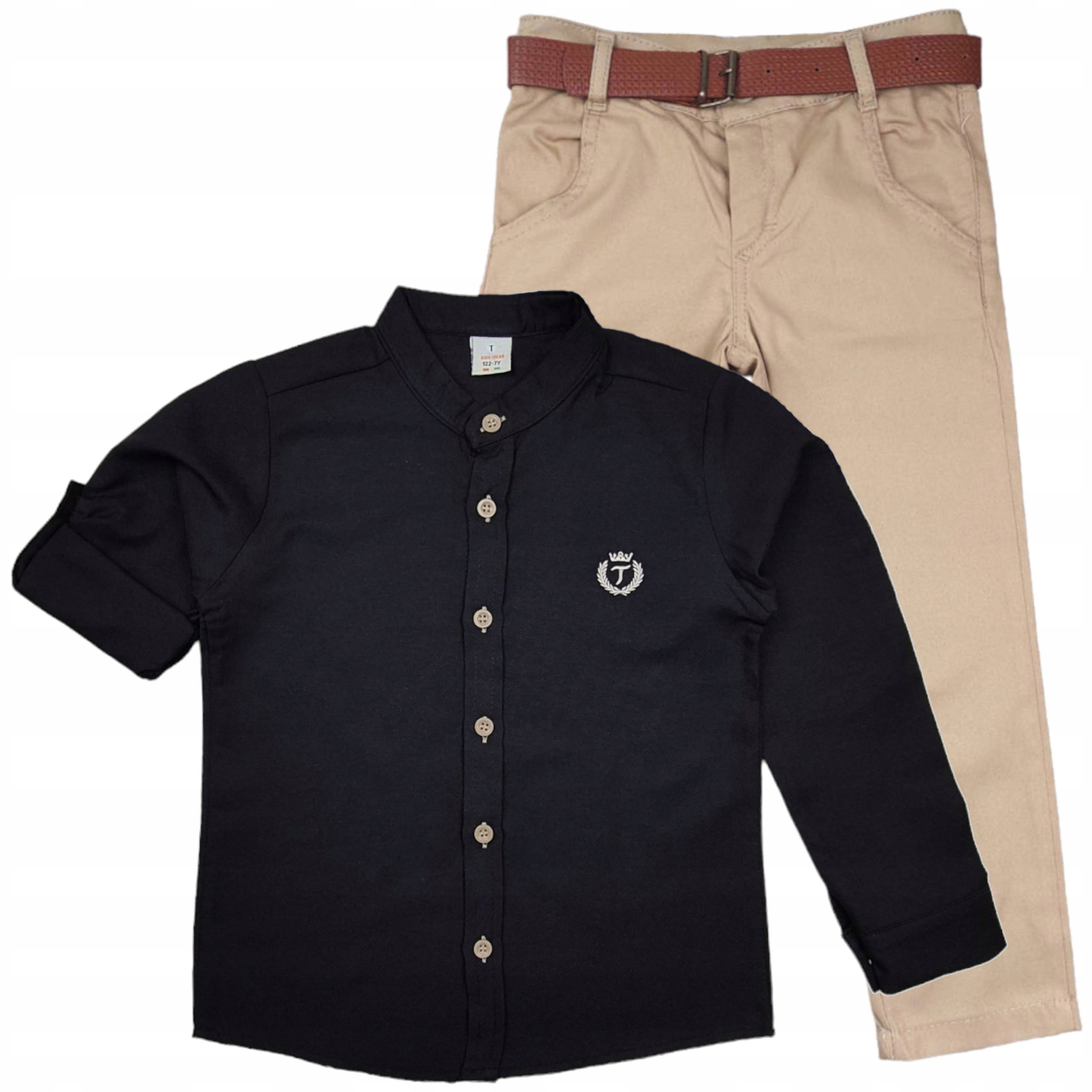 GARNITUR ELEGANCKI DLA CHŁOPCA KOMPLET 3 CZĘŚCIOWY 140 Marka Inna marka