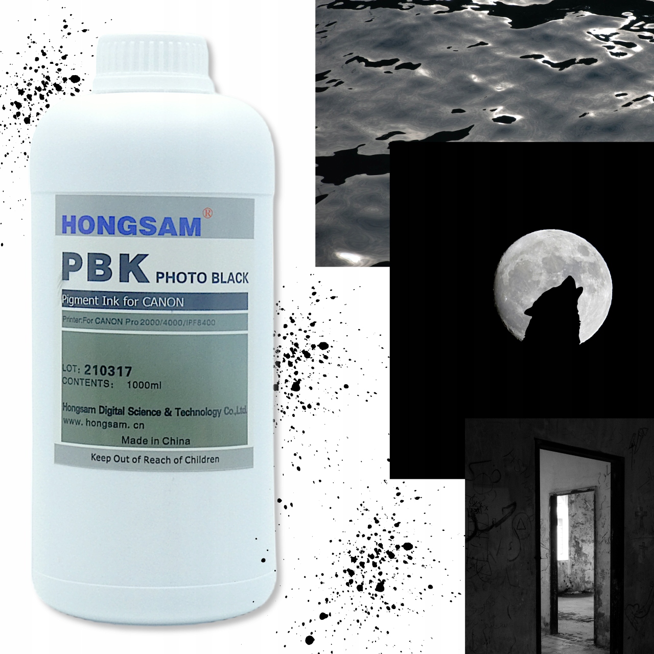 Pigmentový inkoust pro Canon Pro Photo Black 1L