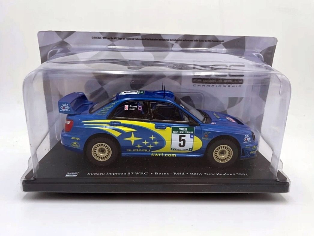 Subaru Impreza S7 Wrc Burns New Zealand 2001r 1:24