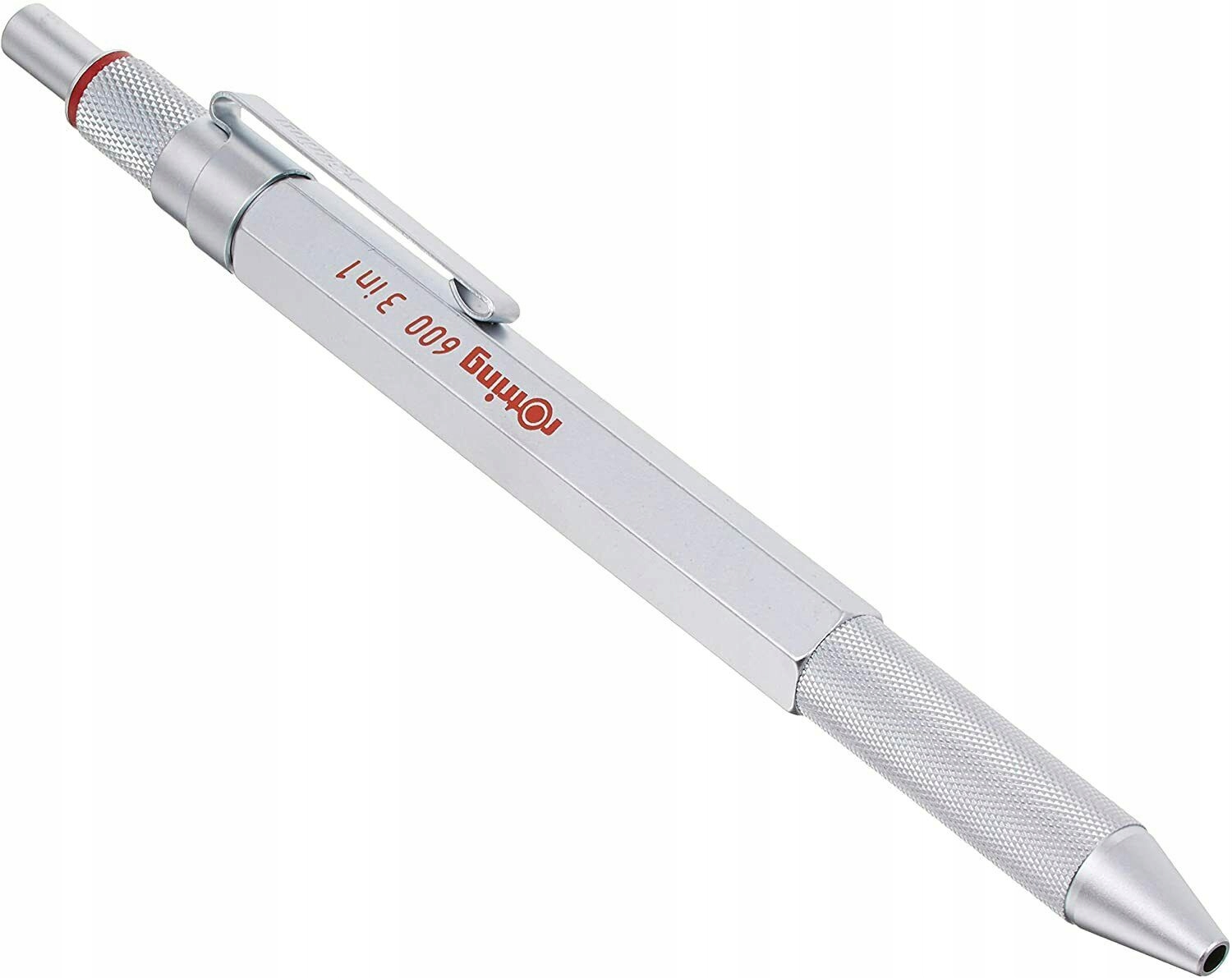 Ołówek długopis Rotring Multipen 600 , 3w1 multipen srebrny , w pudełku