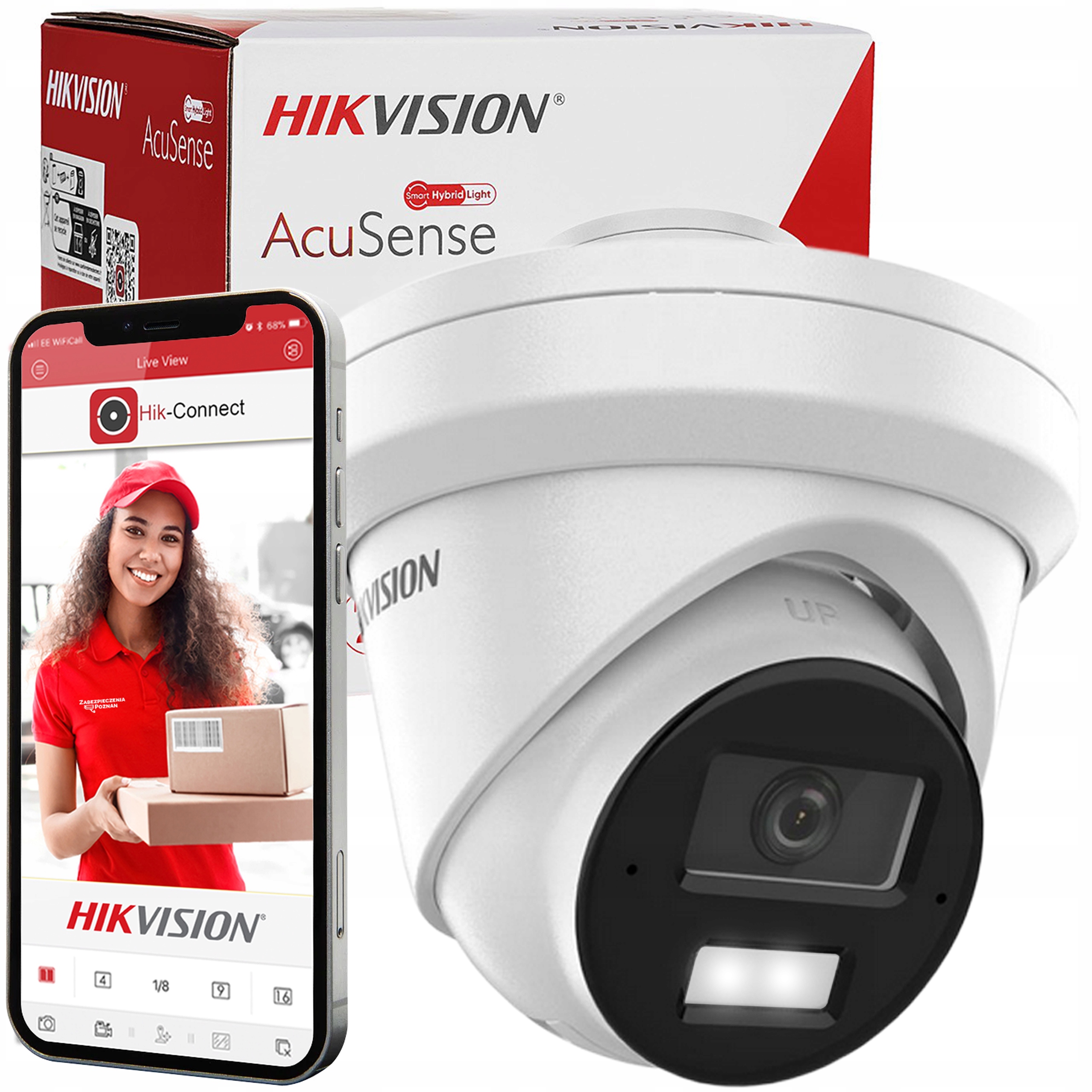 Kamera kopułowa Ip Hikvision DS-2CD2343G2-LI2U 4Mpx AcuSense Smart Hybrid