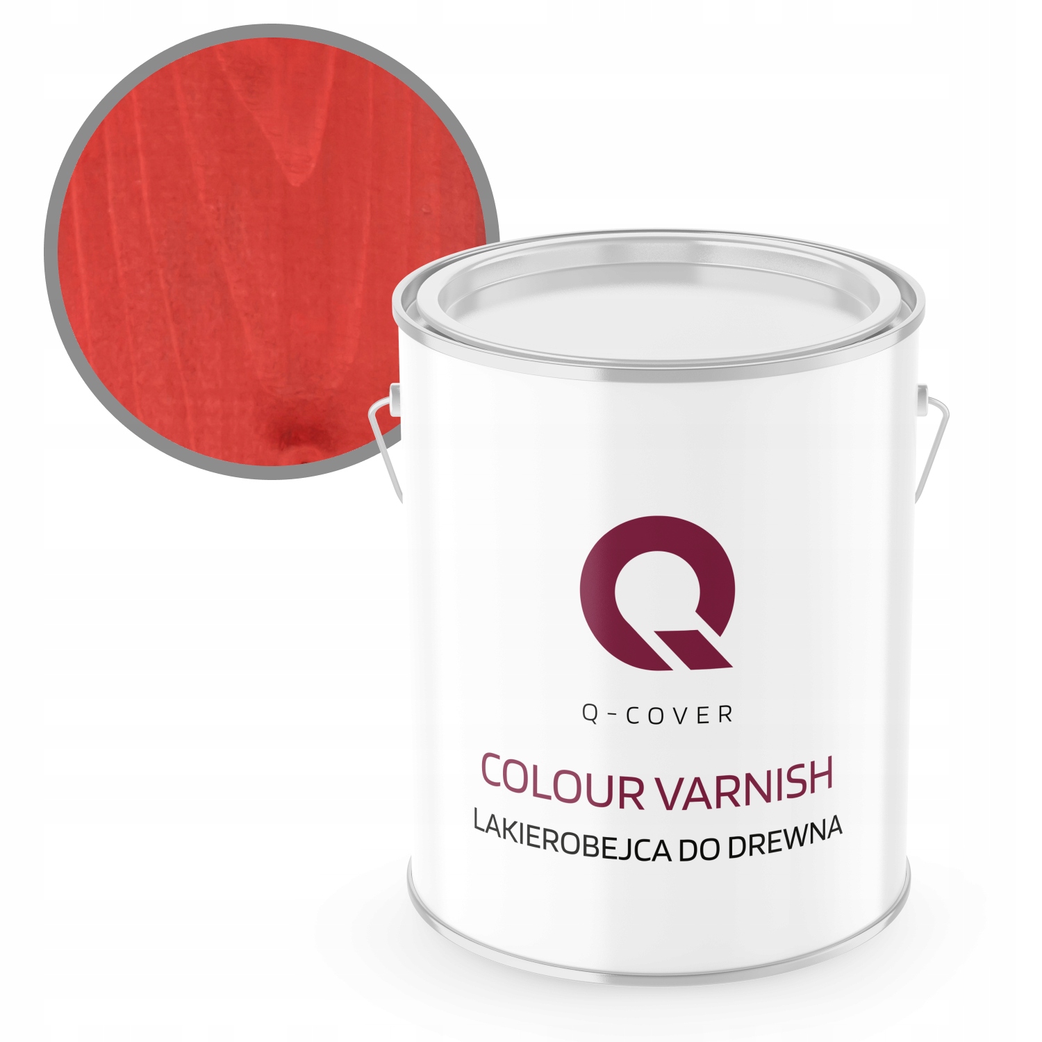 Rychleschnoucí Lak Na Dřevo 2,5L Červený Satén Výkonná Barva 3V1