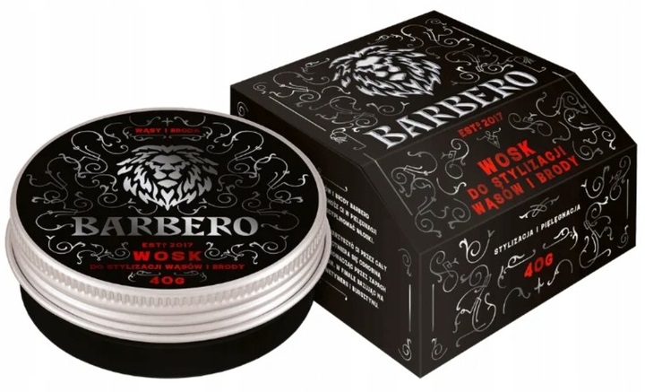 BARBERO - WOSK DO STYLIZACJI WĄSÓW I BRODY 40G