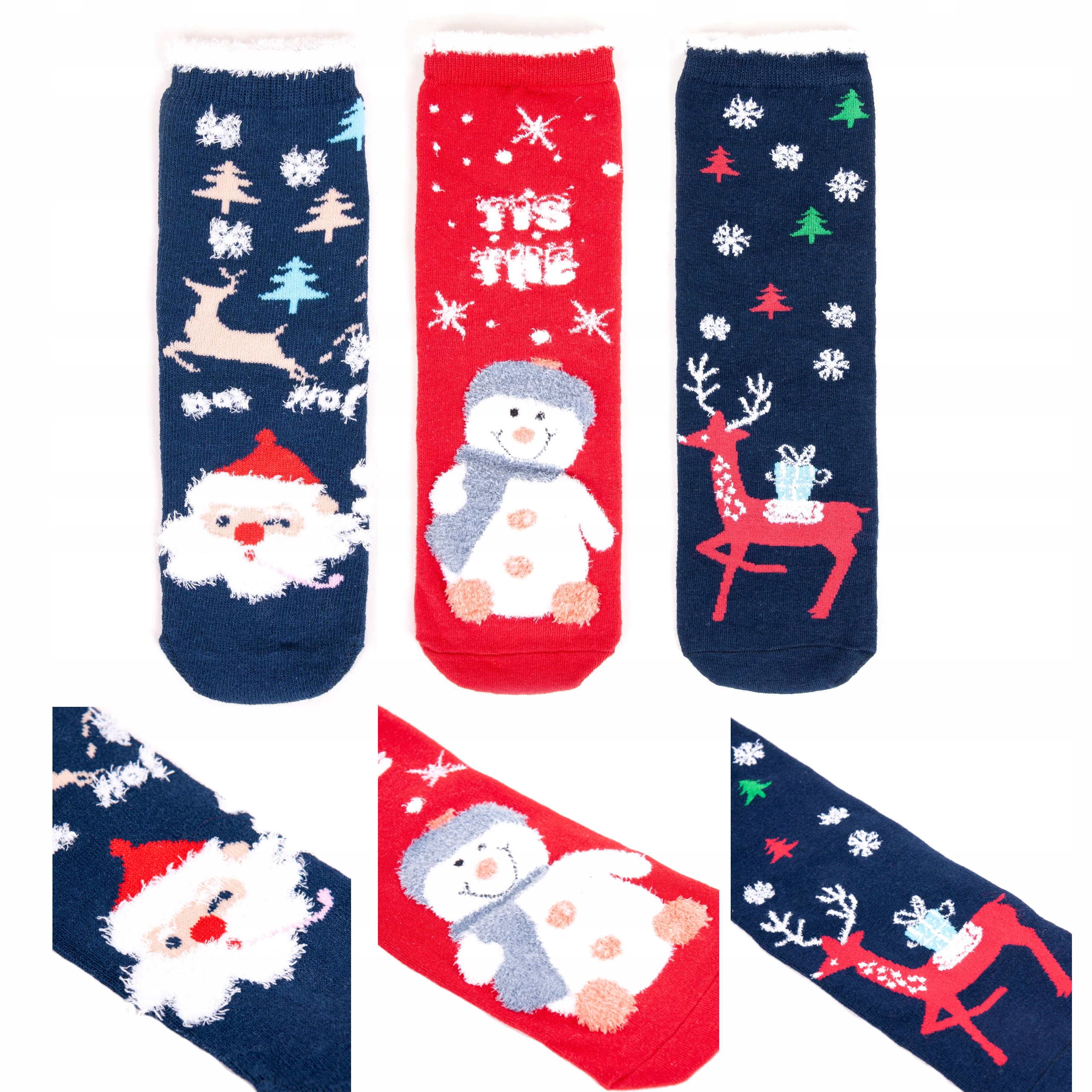 

3X Polskie Skarpety Skarpetki Świąteczne 23-26 Abs