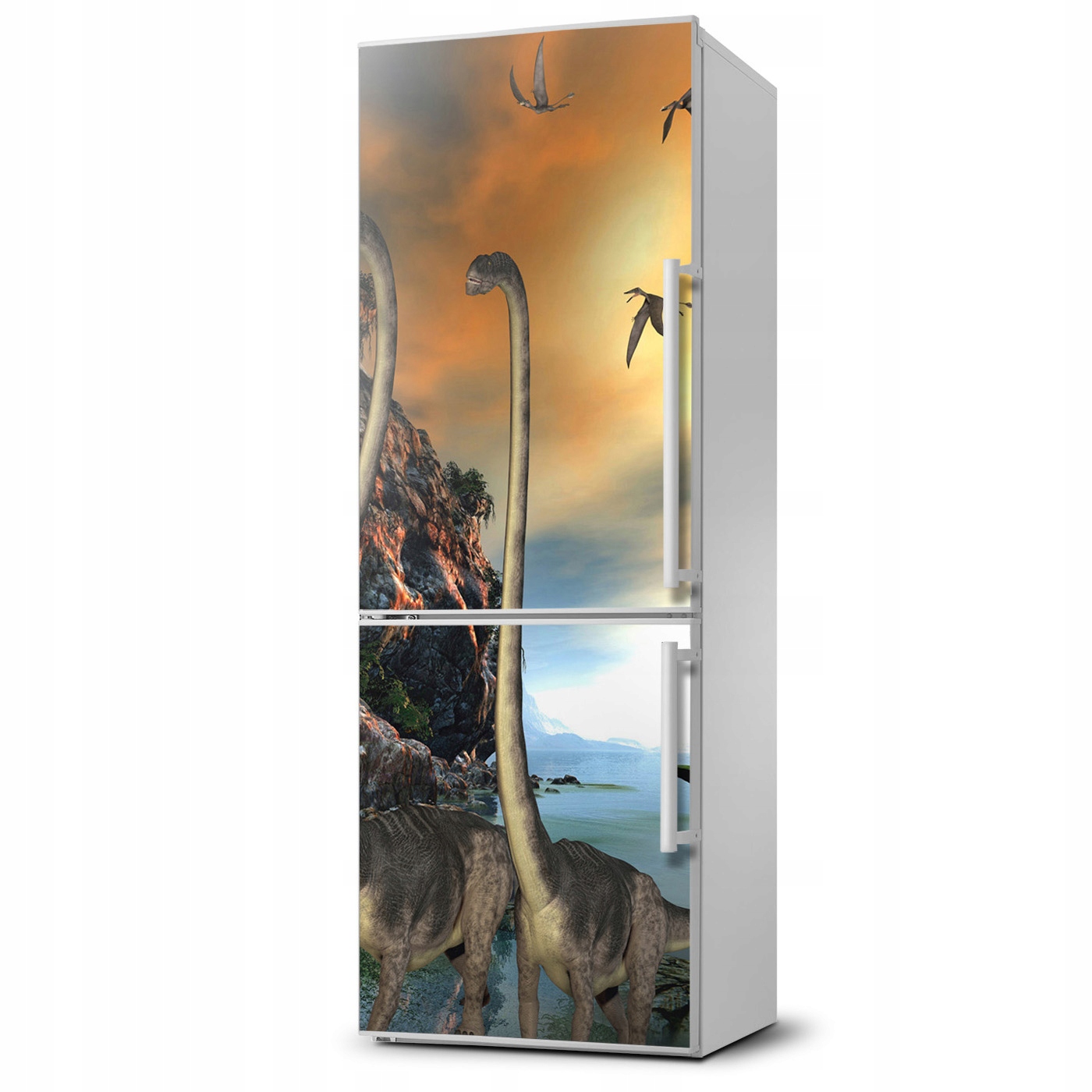 

Naklejka Magnes na lodówkę Dinozaury 60x180
