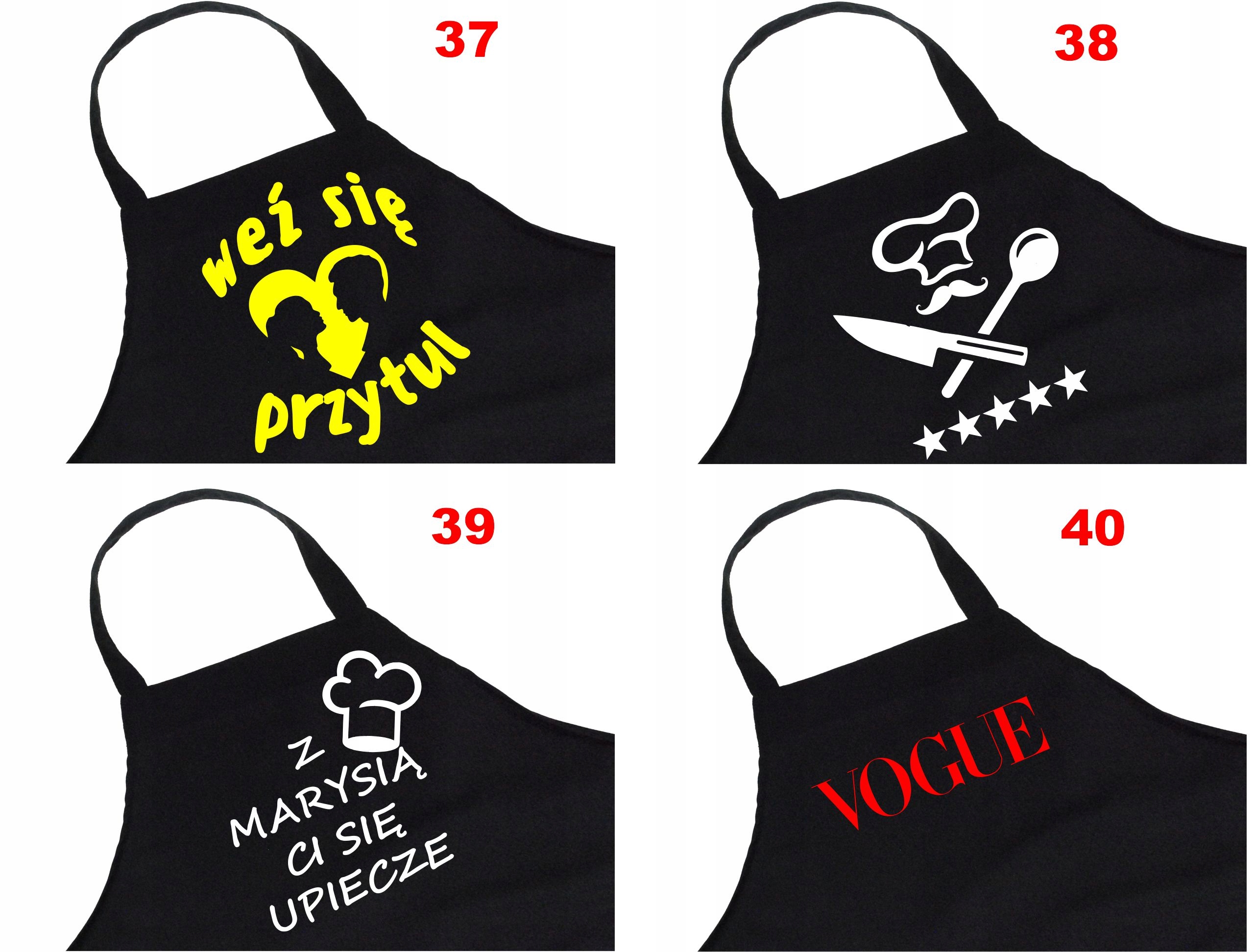 Fartuch Kuchenny MasterChef na Prezent +imię Wzory Kod producenta 3143750059564