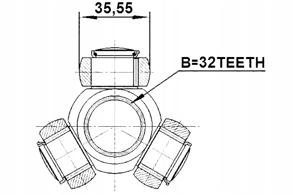 FEBEST TRIPOD JOINT MITSUBISHI ASX Producent części Febest