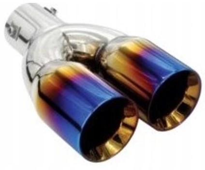 KONCOWKA WYDECHU SPORTOWA INOX DYFUZOR 2x 76mm
