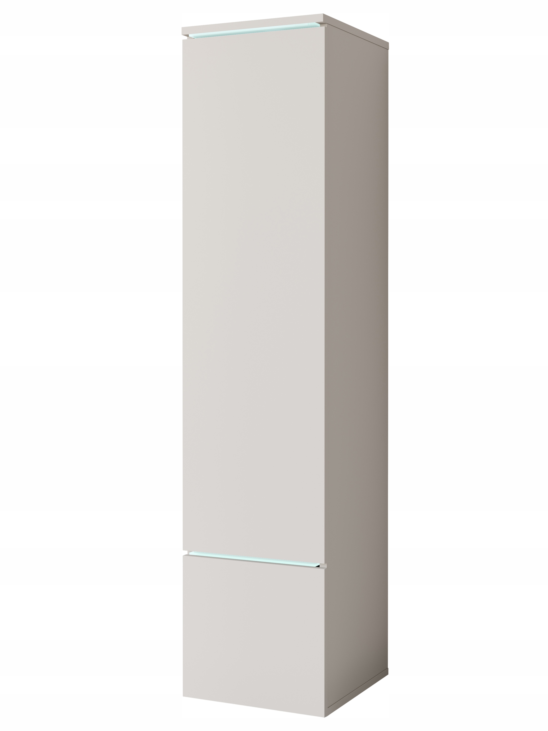 Moderní vysoká vitrína Led osvětlení kašmírově béžová