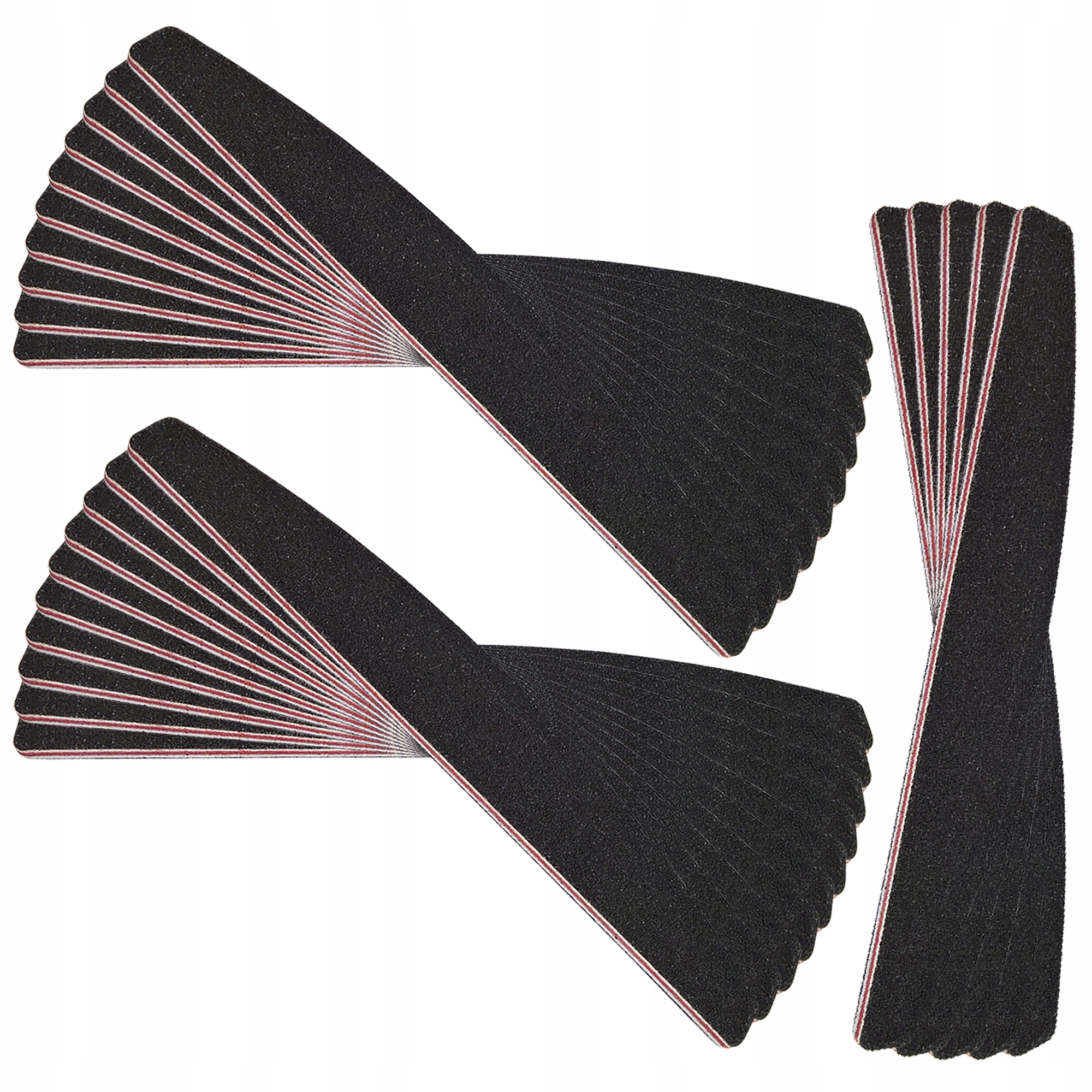 

Pilnik Do Paznokci Czarny Łódka 100/180 x25szt.