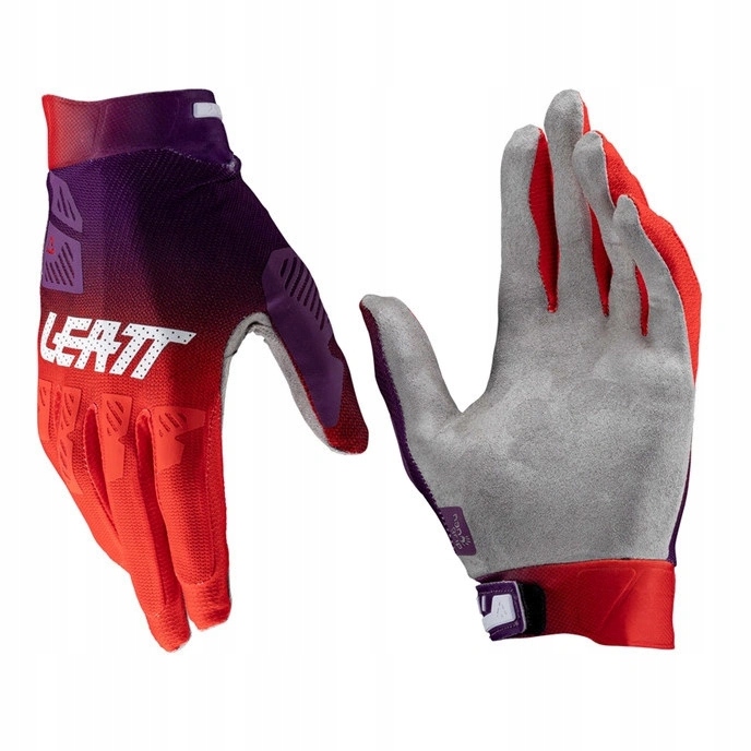 Motocyklové rukavice cross Leatt Moto 2.5 X-flow Sunburn červená Zadarmo