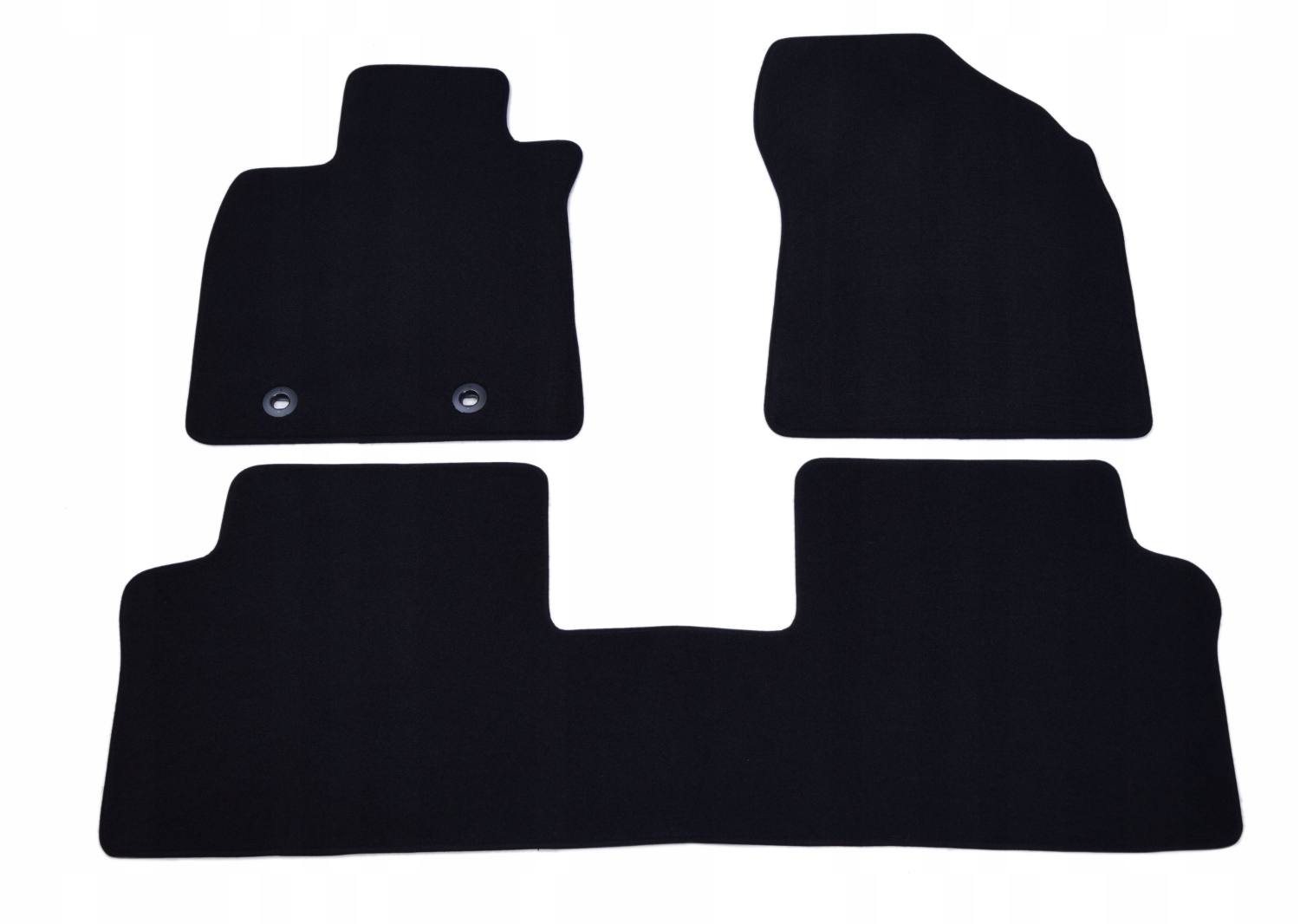 Toyota Avensis 2012-2019 Černé velurové koberce Gold Plus