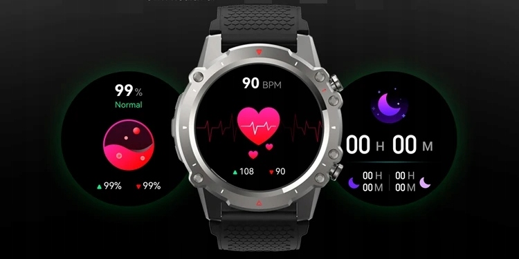 Smartwatch Zegarek Męski Wodoodporny Sportowy Rozmowy MENU PL 1,45" IPS Kompatybilność systemowa Android iOS