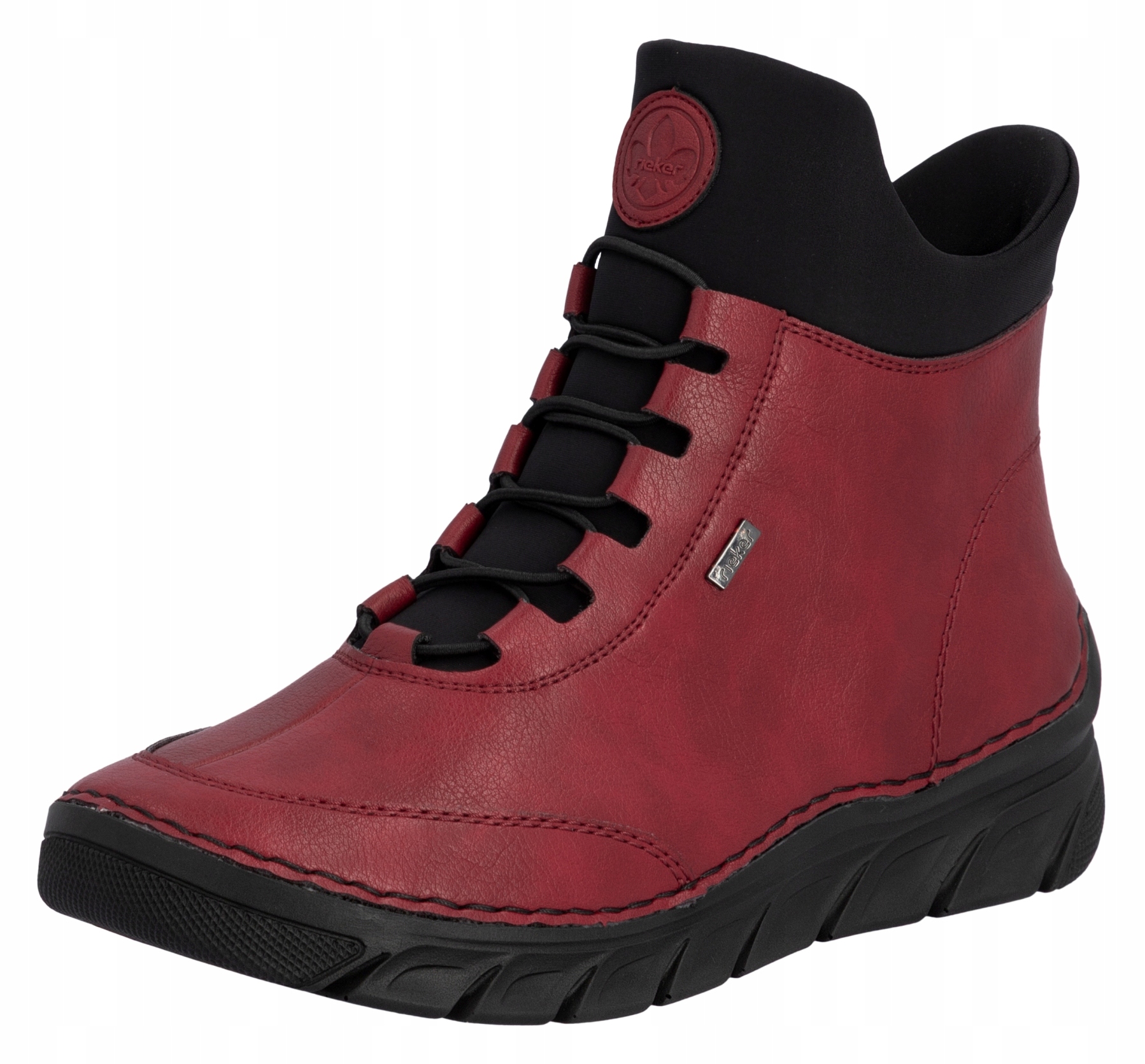 Rieker 55069-35 vel.38 červené kotníkové boty dámské boty