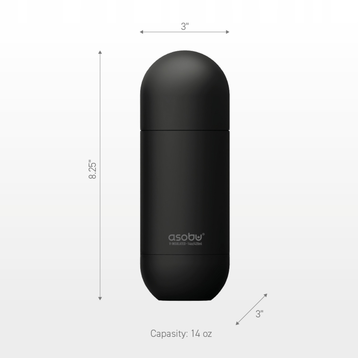 Butelka termiczna ORB YELLOW, 420 ml ASOBU Linia Orb Bottle