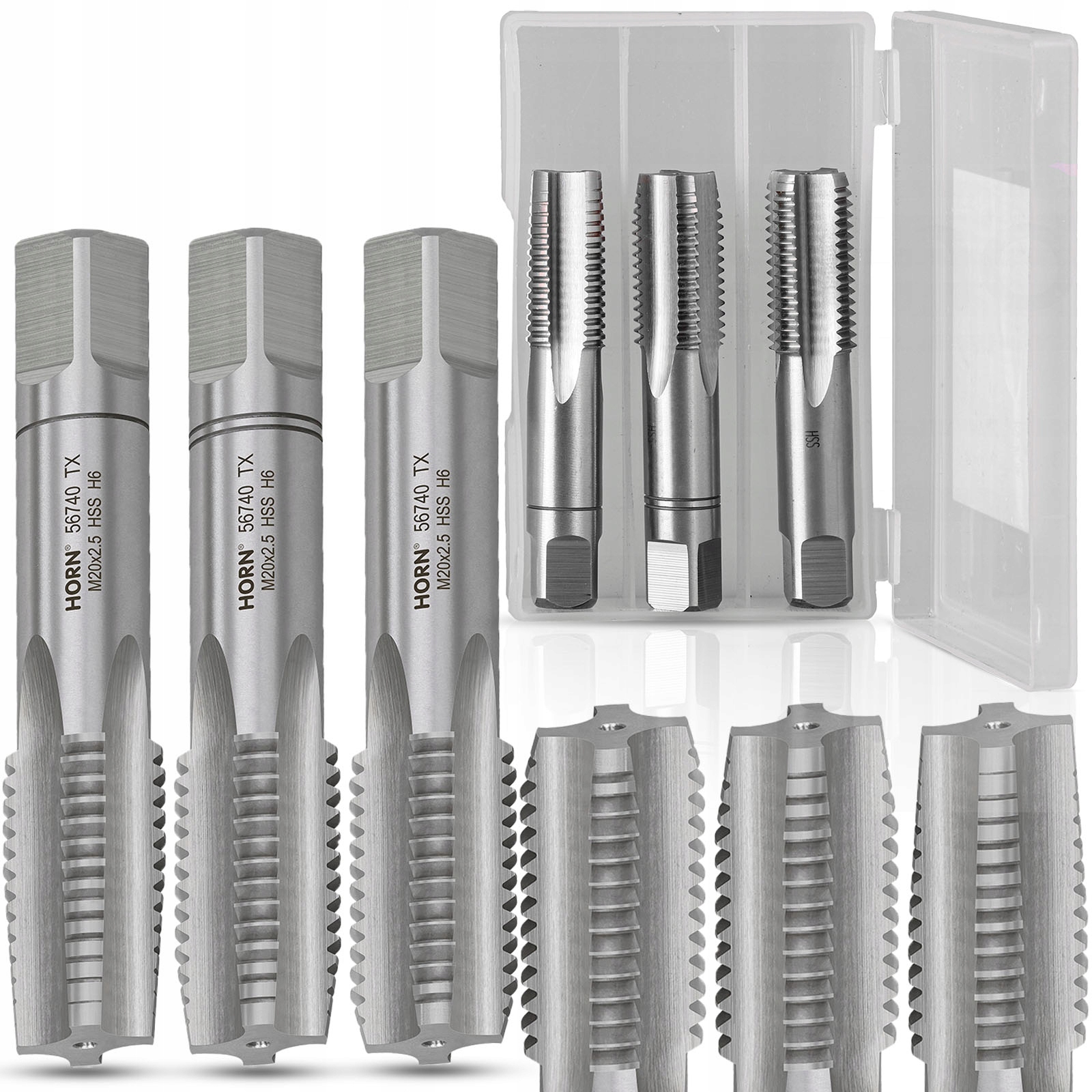 

Gwintownik M20 Hss Gwint M20x2.50 mm Komplet 3szt