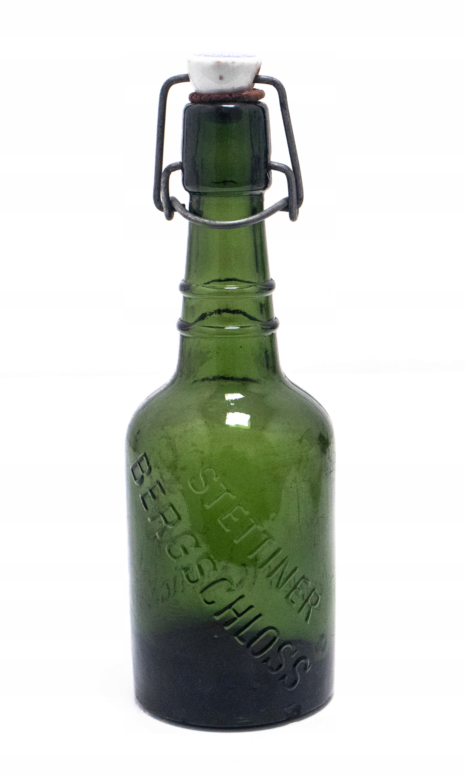 СТАРАЯ ПИВНАЯ БУТЫЛКА STETTINER BERGSCHLOSS BRAUEREI, ЩЕЦИН