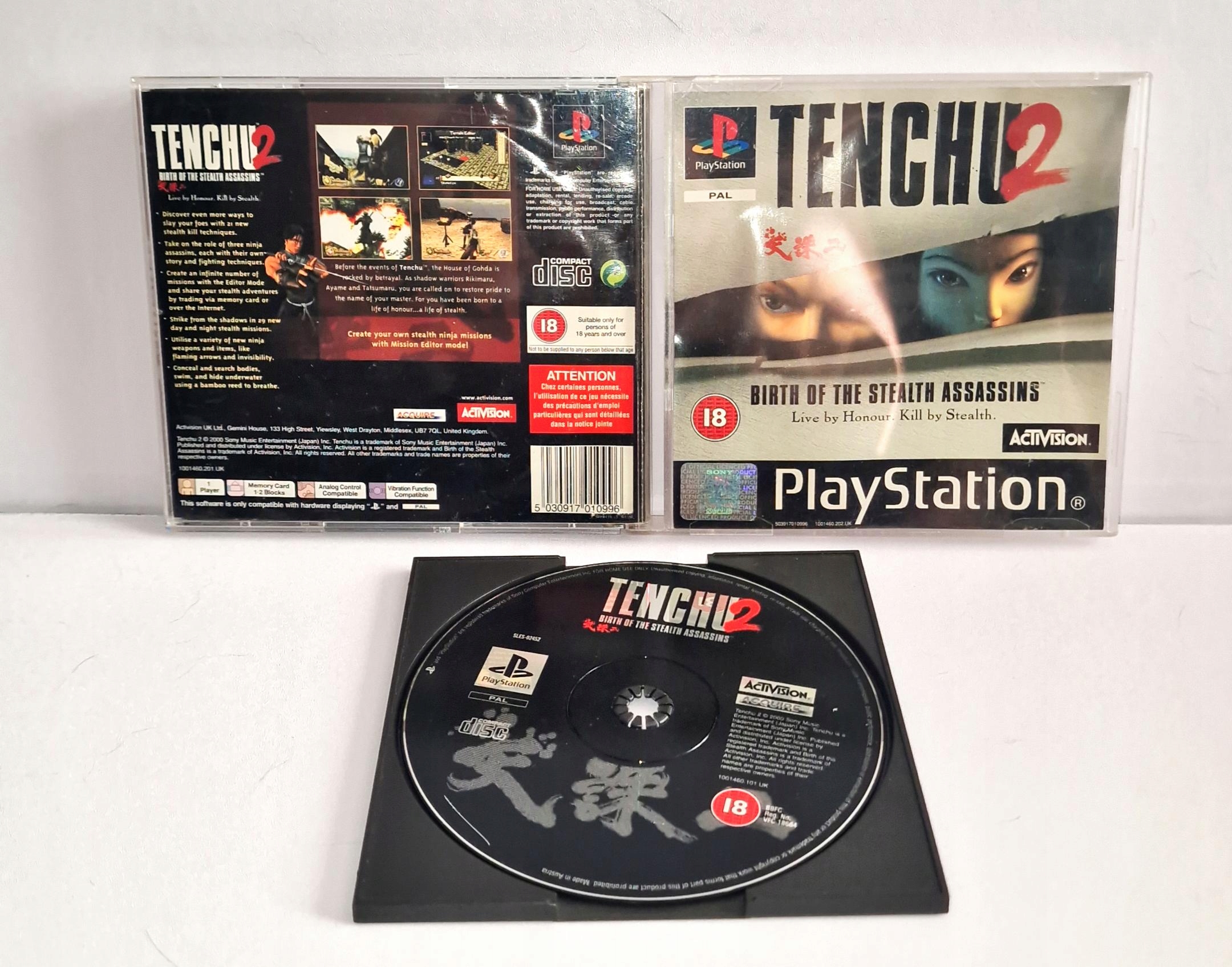 TENCHU 2 BIRTH OF THE STEALTH ASSASSINS PlayStation (PSX) pudełkowa