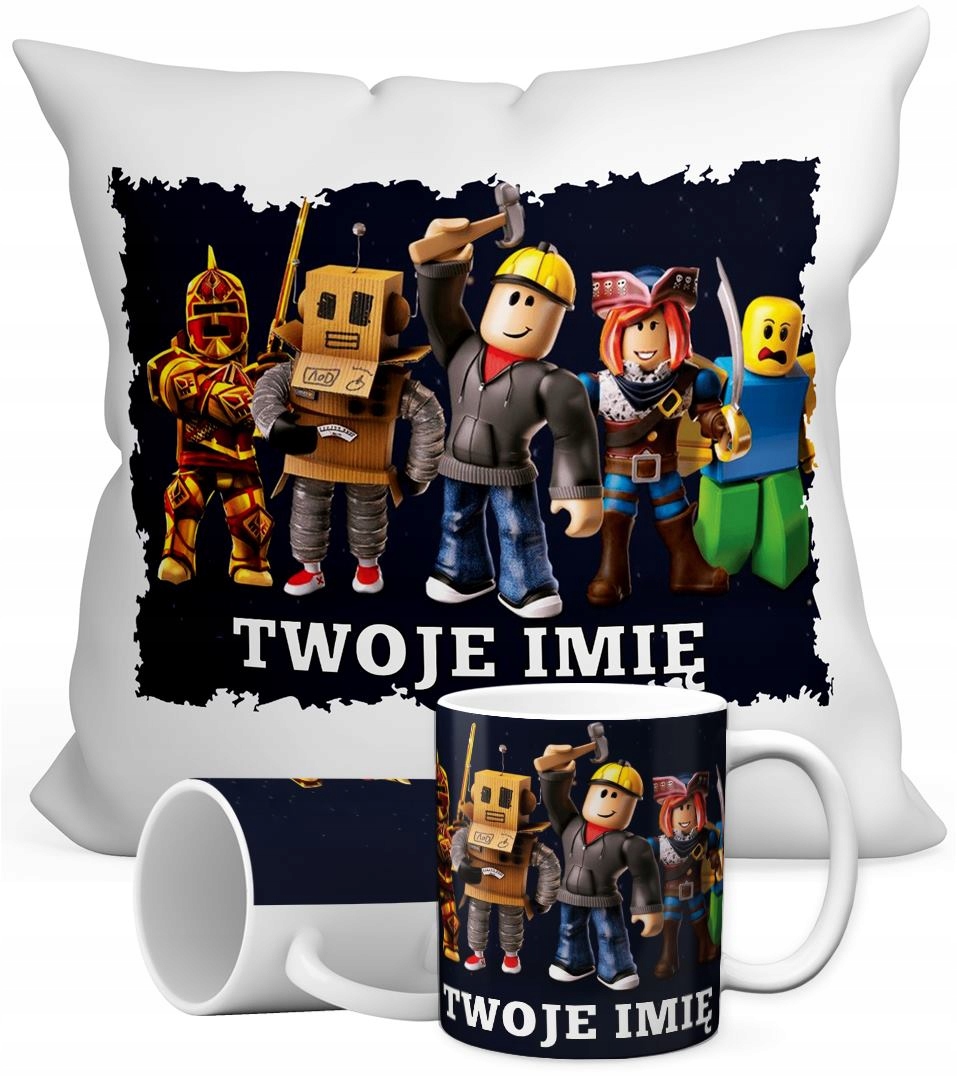 

Roblox Zestaw Kubek+poduszka+imię